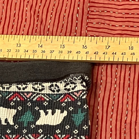 Women's XXL top / XL bottom festive Pajama Set Polar Bear Christmas tree print - Picture 11 of 16